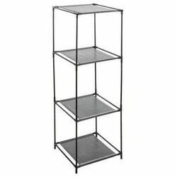 Kovový regál Mix n`Modul 5five loftový šedý 3dílný do obýváku a ložnice 98 cm